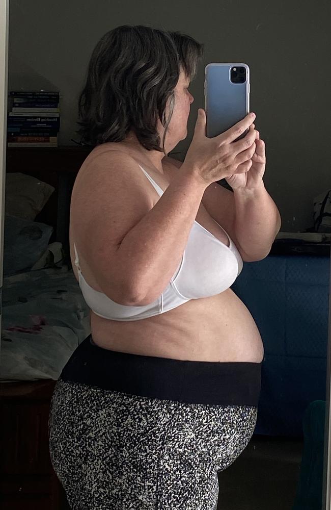 The mother-of-four, who also cares for her chronically ill teen, suffers from fibromyalgia and hypothyroidism, which she said made exercising difficult, but was determined to change. Picture: The Healthy Mummy