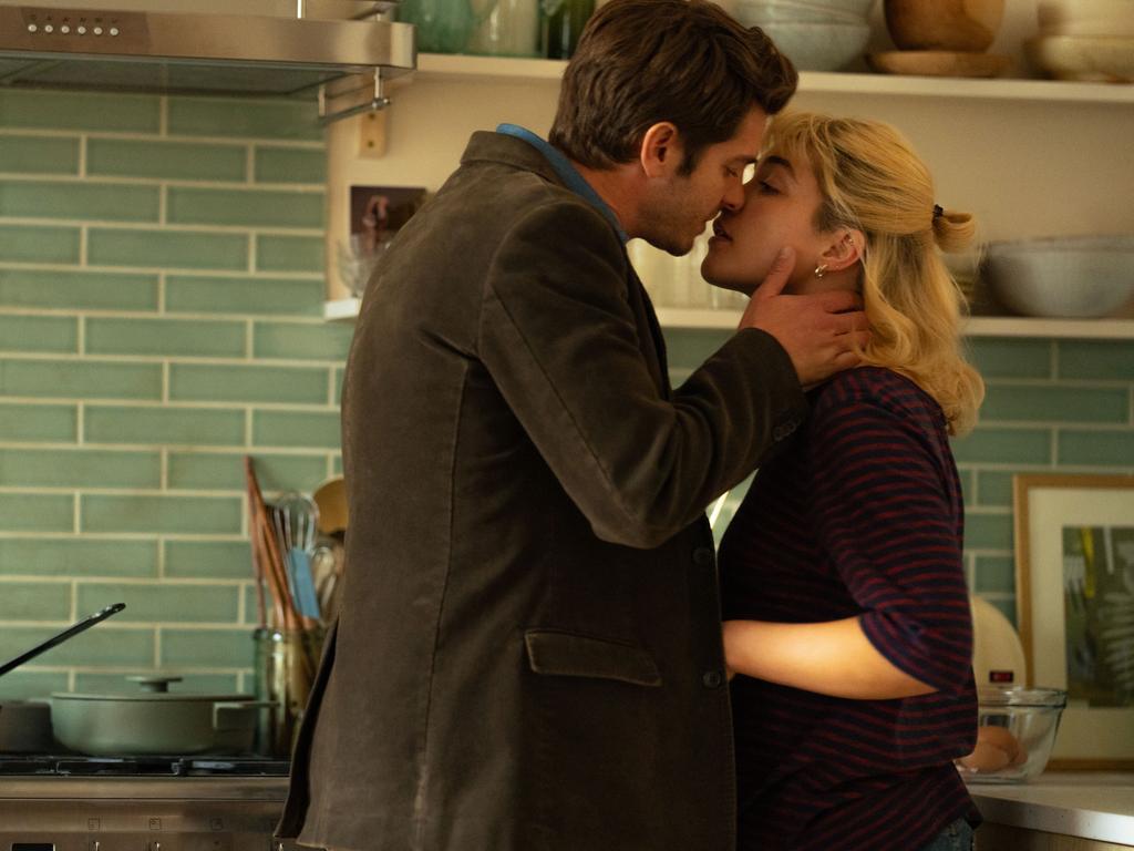 Andrew Garfield and Florence Pugh in the romantic drama We Live In Time.