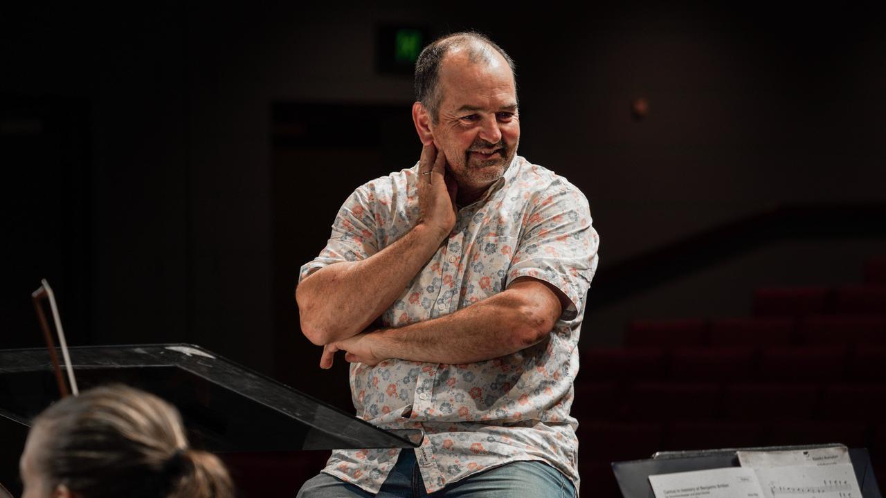 Darwin Symphony Orchestra DSO Artistic Director and Chief Conductor Jonathan Tooby has announced 2025 will be his last season with the orchestra. Picture: Hannah Herbert/Supplied.