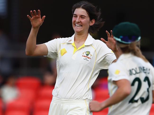 Stella Campbell impressed with the ball on debut. Picture: Getty Images