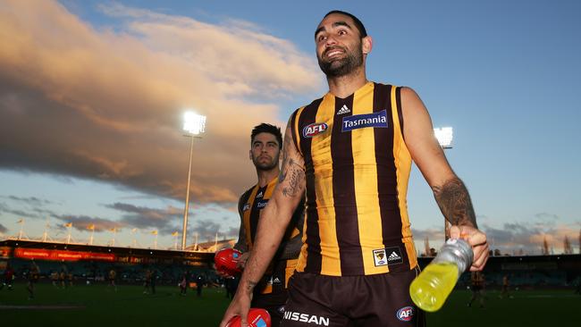 Shaun Burgoyne will go past Adam Goodes’ game record. Pic: Getty Images