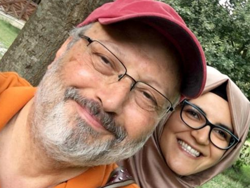 Saudi Arabia has faced intense global criticism over the killing of Jamal Khashoggi, pictured with fiancee Hatice Cengiz. Picture: Facebook