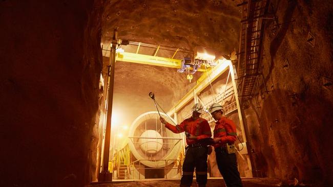 Underground mine at Prominent Hill. Pic: Supplied by OZ Minerals