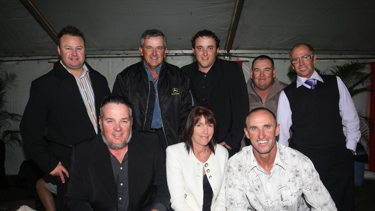 (L-R) Front: Lenny Rountree, Helen and Michael Ashdown. Rear: Simon Ball, Michael Rudduck, Brendan Rudduck, Brian Perrin and Tony Duffy. At the 2008 event. Picture: Nicholas Falconer