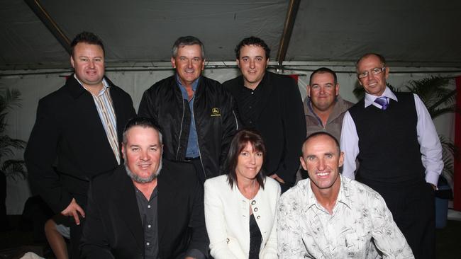 (L-R) Front: Lenny Rountree, Helen and Michael Ashdown. Rear: Simon Ball, Michael Rudduck, Brendan Rudduck, Brian Perrin and Tony Duffy. At the 2008 event. Picture: Nicholas Falconer