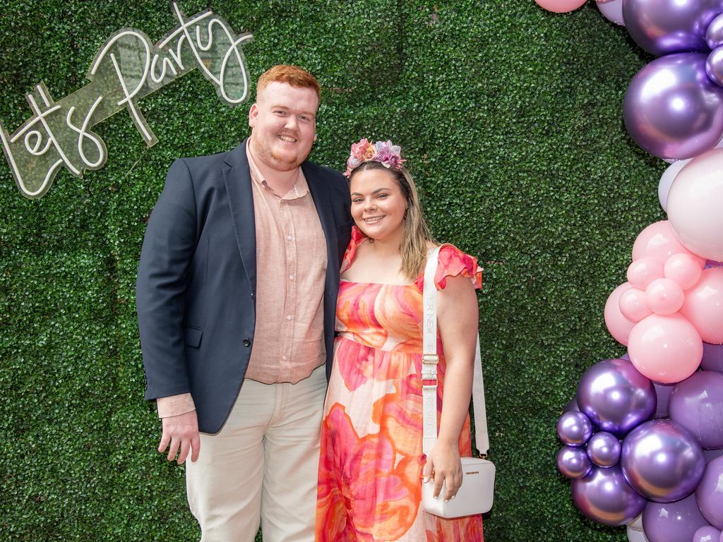 Lachlan Whitaker and Amanda Stocker. IEquine Toowoomba Weetwood Raceday - Clifford Park Saturday September 28, 2024 Picture: Bev Lacey