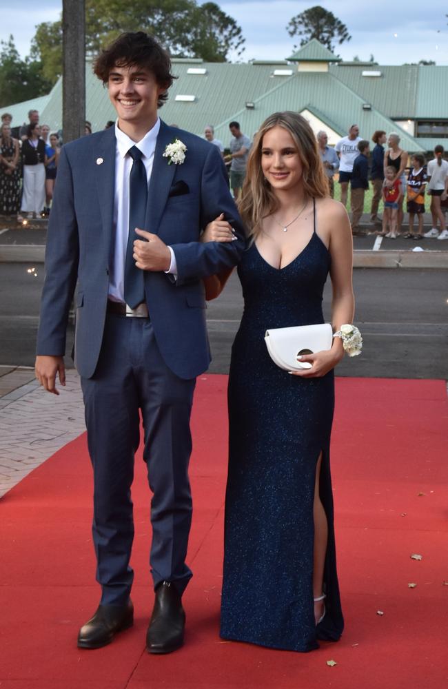 Will Beveridge and Eden Croker at the Toowoomba Anglican School formal on November 17, 2023. Photo: Jarrard Potter.