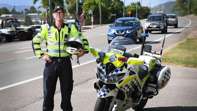 Highway Patrol Townsville's officer in charge, Senior Sergeant Robert Nalder, says there will be highly visible road operations happening across Townsville this National Road Safety Week. Picture: Shae Beplate.