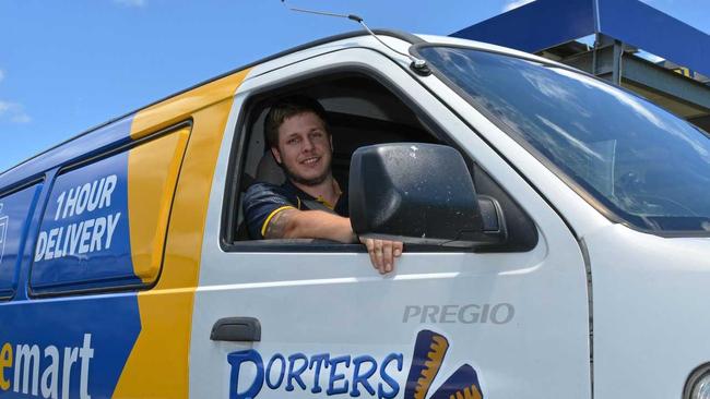 DOORSTEP DELIVERY: Storeman Corey Hauser has started delivering alcohol to the doorsteps of Lockyer Valley residents. Picture: Meg Bolton