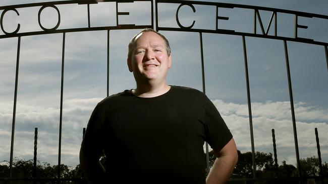 Amateur historian Benjamin Ady is working on a book about the untold stories of the hundreds of people buried at Northcote Cemetery. Picture: Mark Wilson