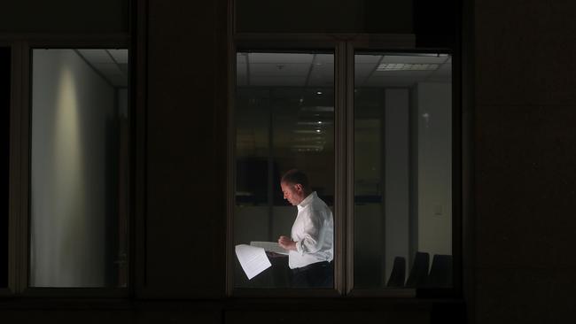 Treasurer Josh Frydenberg at the Treasury building in Canberra. Picture Kym Smith