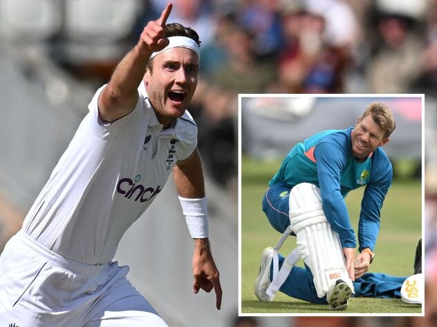 Stuart Broad and David Warner