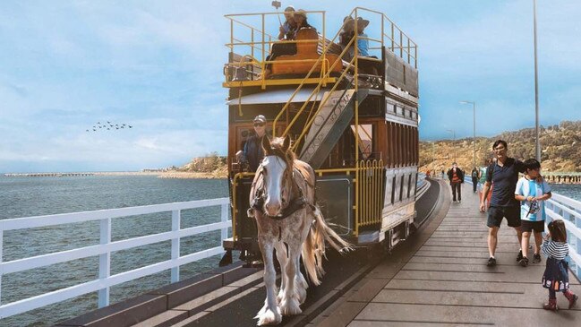 An artist's impression of the new causeway to Grainte Island. Picture: SA Government.