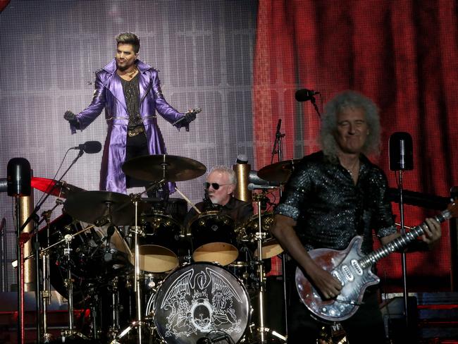 Queen with Adam Lambert perform at ANZ Stadium, Homebush, Sydney 15th February 2020. Picture: Damian Shaw