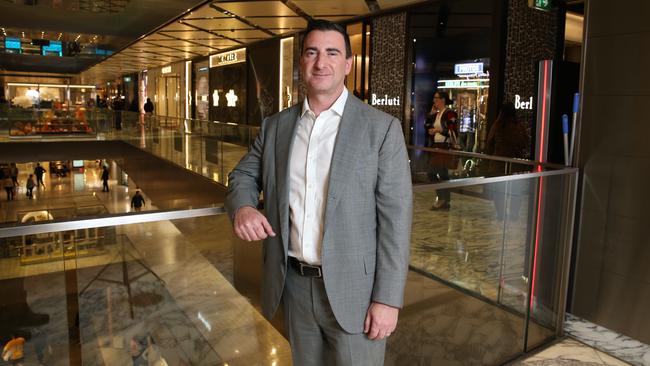 Scentre CEO Elliott Rusanow inside Westfield shopping centre in Sydney's CBD. Picture: Britta Campion/The Australian