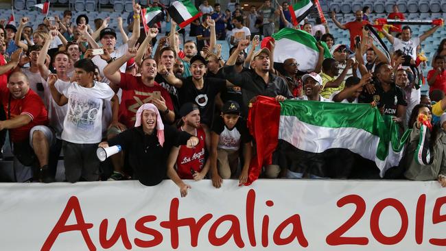United Arab Emirates fans enjoy the success over Japan.