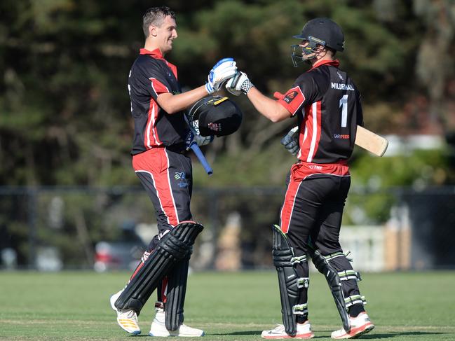 Bradley Erasmus (left) is South Caulfield’s new captain. Picture: Chris Eastman