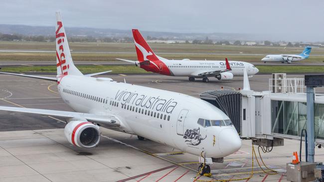 Adelaide Airport reported the biggest fall in revenue of all 500 Australian companies on the IBISWorld rankings. Picture: NCA NewsWire /Brenton Edwards