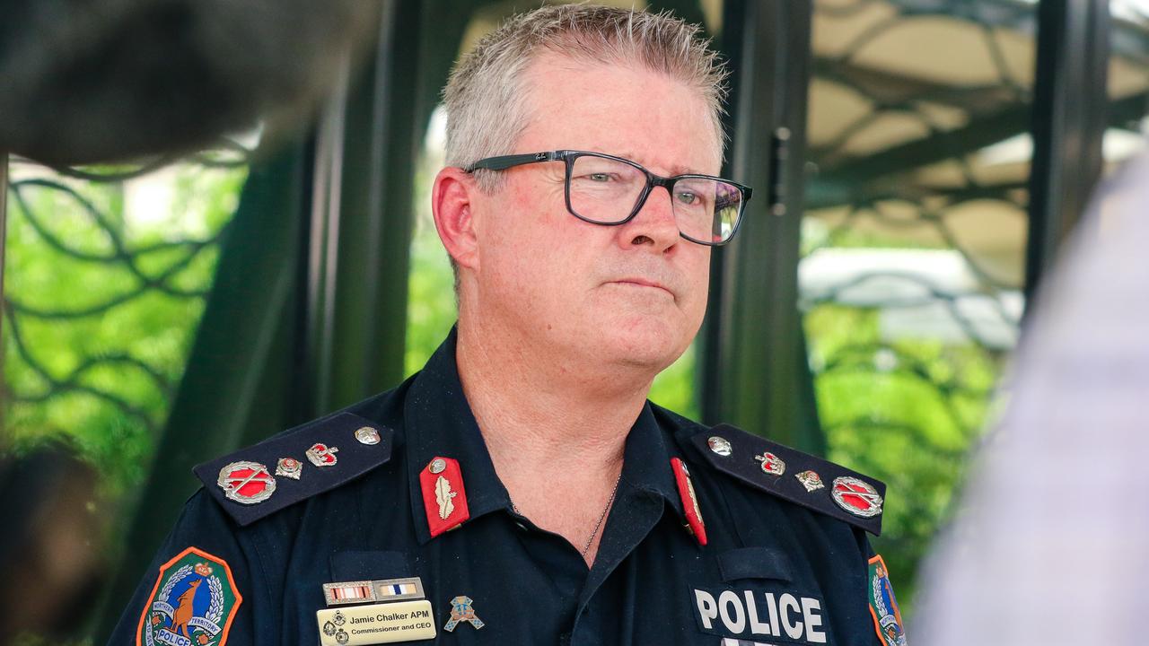 NT Police Commissioner Jamie Chalker. Picture: Glenn Campbell