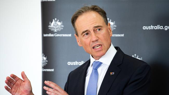 Australian Health Minister Greg Hunt. Picture: NCA NewsWire / Sarah Matray