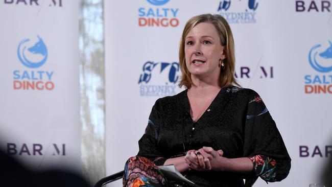 Journalist and host of ABC's 7.30 speaks during the Sydney Media Club lunch in Sydney. Picture: NCA NewsWire/Bianca De Marchi