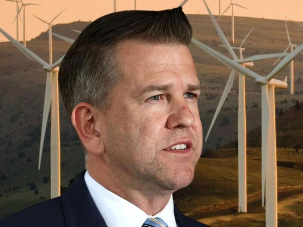 Jarrod Bleijie has put wind farms on hold.