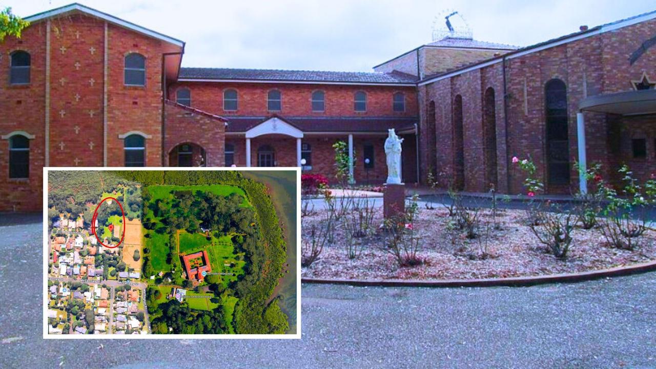 The Carmelite nuns have lived in the Ormiston monastery for more than 70 years. The development site is circled in red. Pictures: Google and CarmeliteOrmiston.com
