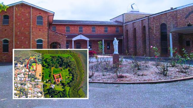 The Carmelite nuns have lived in the Ormiston monastery for more than 70 years. The development site is circled in red. Pictures: Google and CarmeliteOrmiston.com