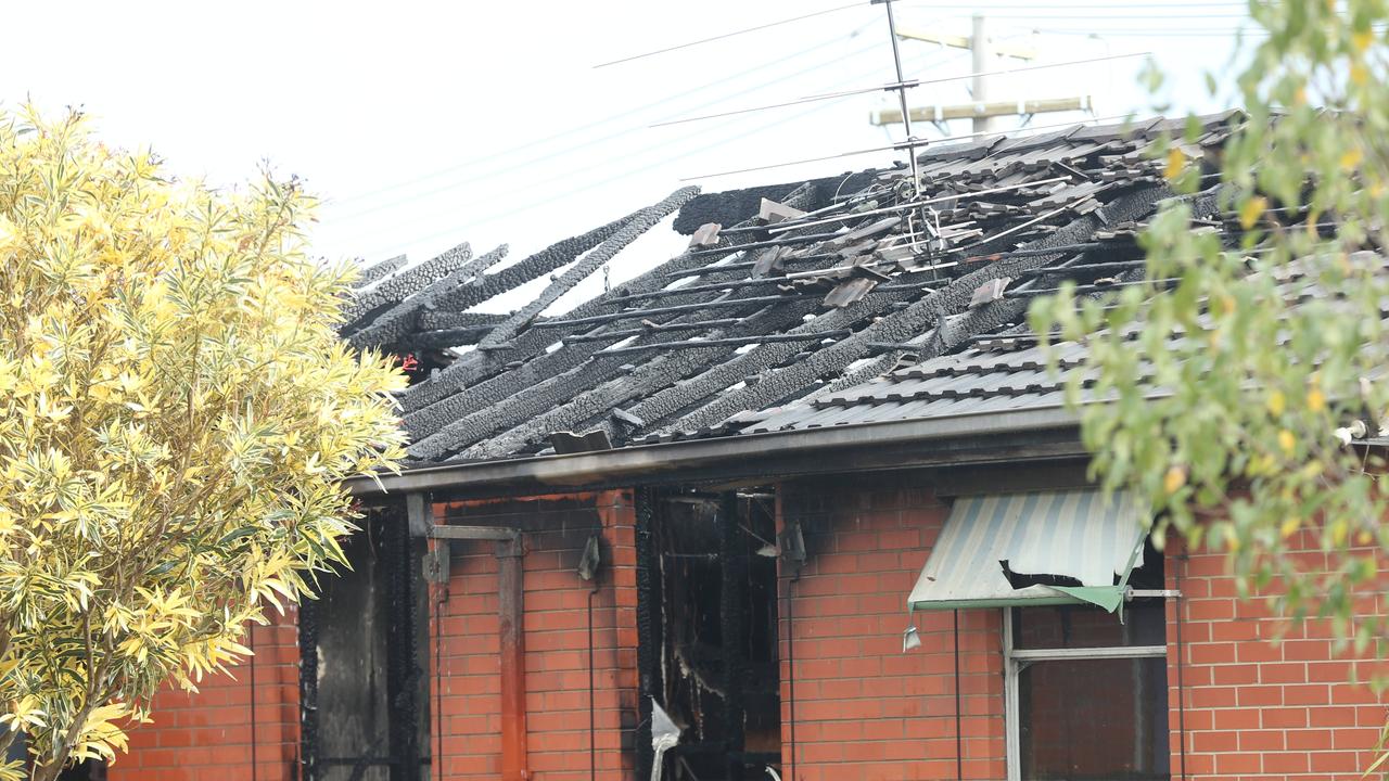 House fire in Telstar Crt in Whittington. Picture: Alan Barber