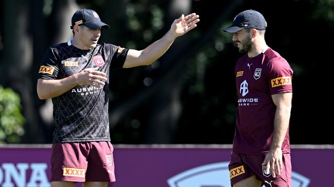 The Blues may have found a weakness in the Maroons forward pack, in Ben Hunt. Picture: Getty Images.