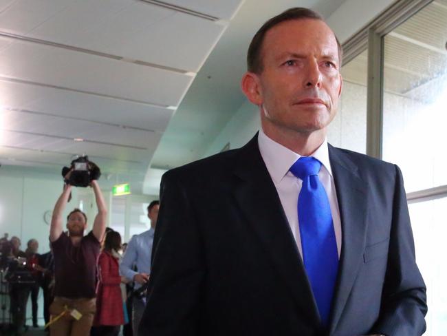 Man on a mission. Prime Minister Abbott said GST is a state issue.