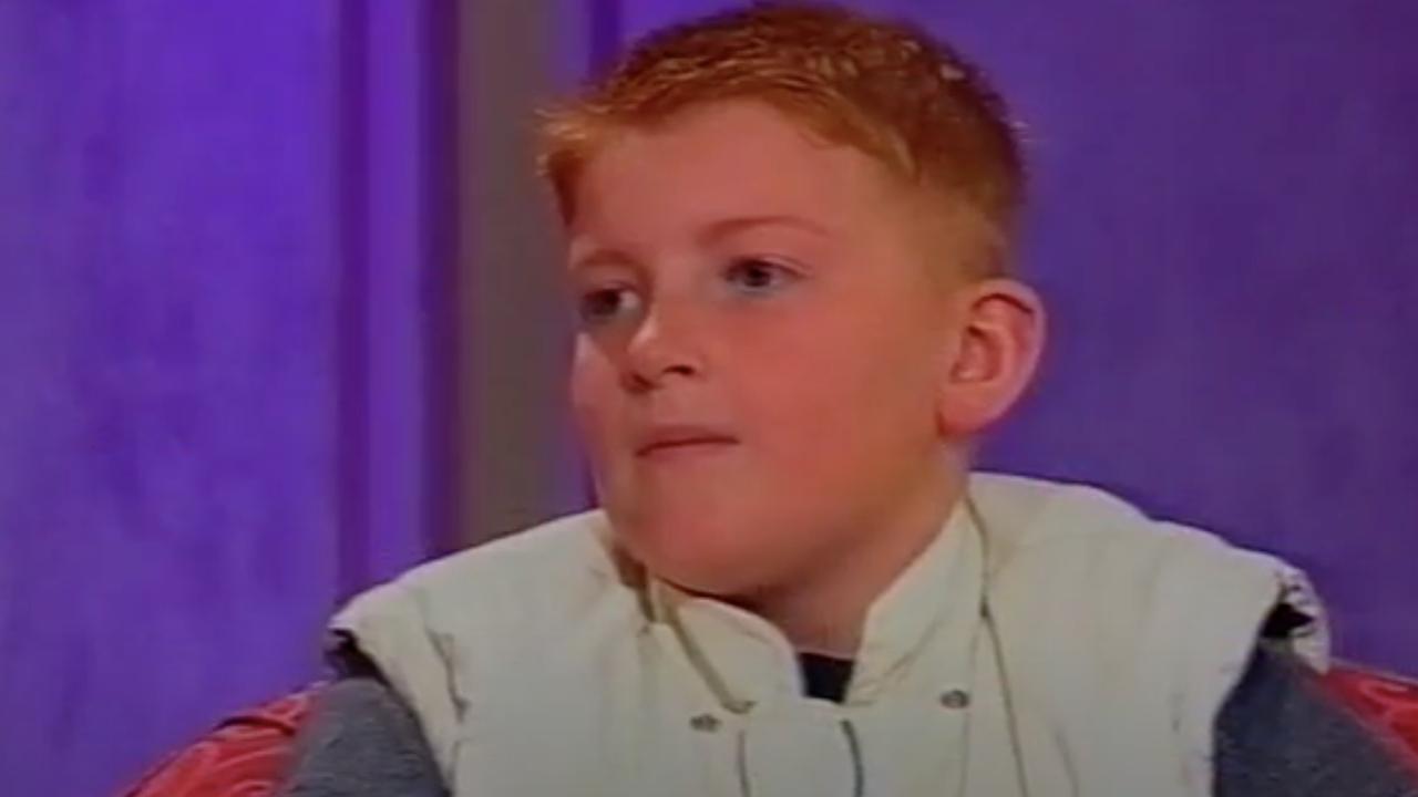 Rory Sykes appeared on 'Kerri-Anne' as a child. Picture: YouTube