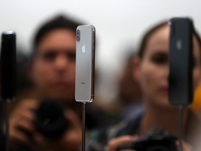 Apple has released its most expensive iPhone yet — the X model. Picture: Getty/AFP