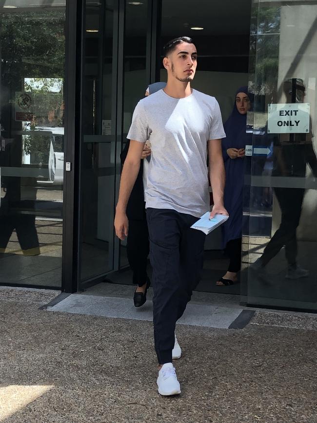 Bazzi, 20, has been charged with assaulting police. Picture: Eliza Barr