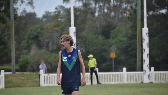 AIC First XVIII AFL footy game between Ambrose Treacy College and St Edmund's College. Wednesday March 8. Picture, Nick Tucker.