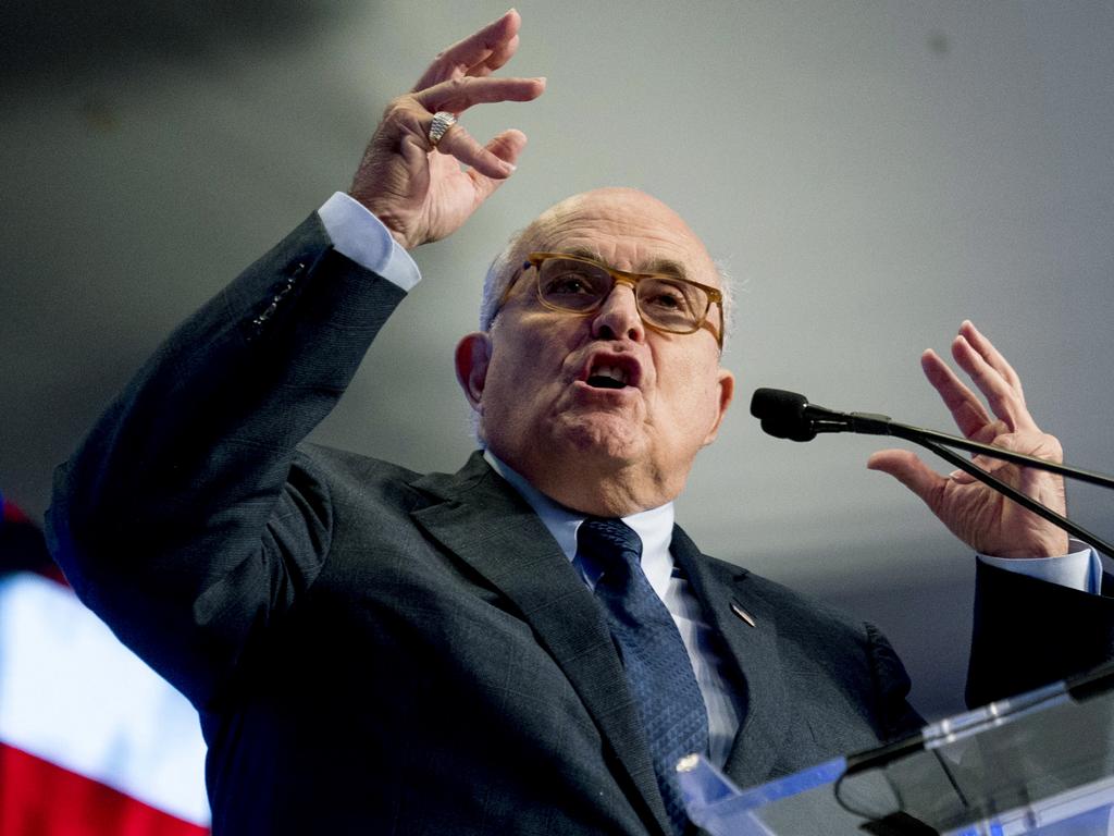 Rudy Giuliani says he'd only co-operate with the House impeachment inquiry if his Donald Trump. Picture: AP