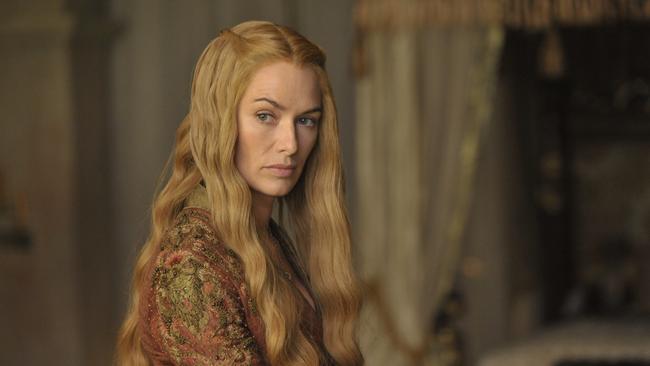 Too hot to handle ... Lena Headey as Cersei Lannister in Game of Thrones.