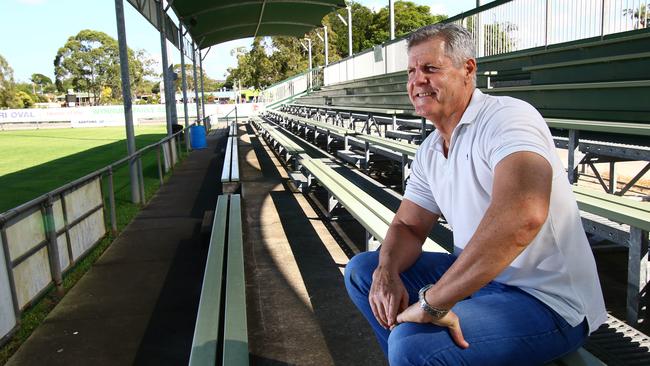 Wynnum Seagulls legend Gene Miles at Kougari Oval. Picture: Peter Cronin