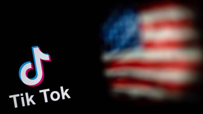 The TikTok logo. Picture: AFP