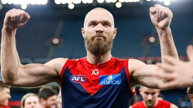 Gawn was colossal against Brisbane last Friday night. (Photo by Dylan Burns/AFL Photos via Getty Images)