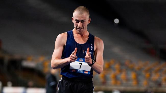 Western Australian Declan Tingay won the 10,000m walk at the national titles. Picture: Casey Sims