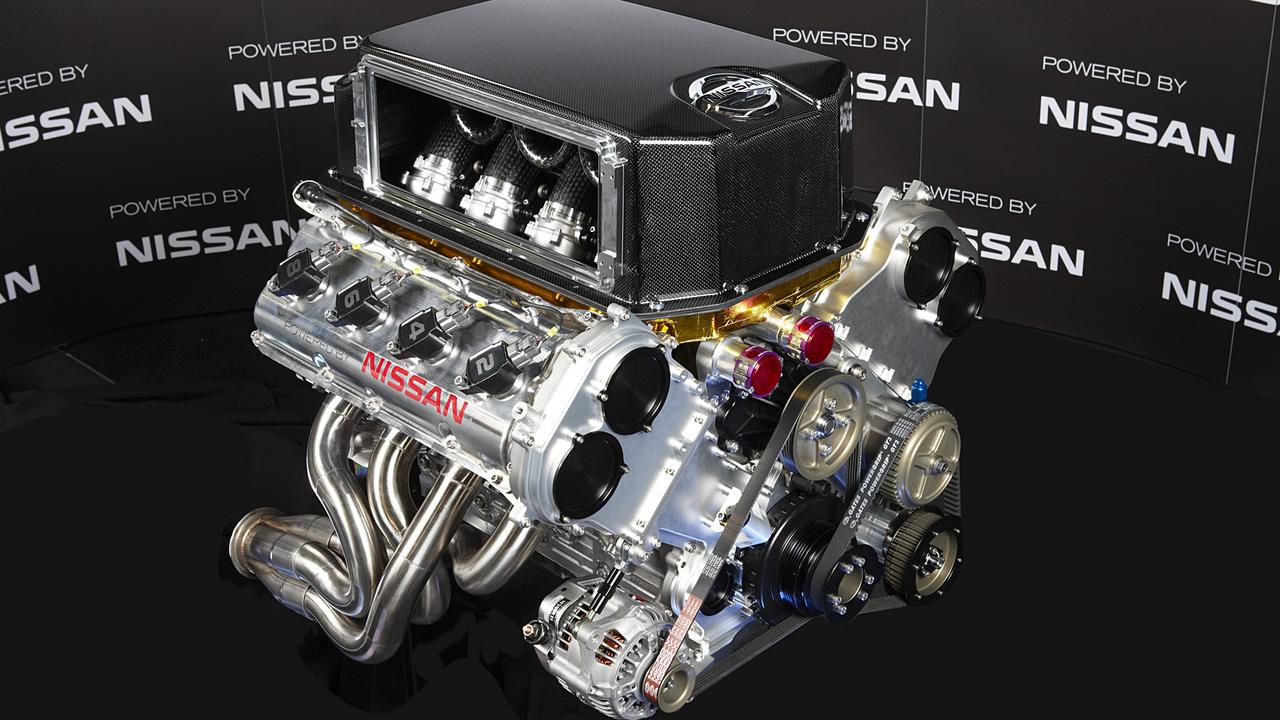 The production-based VK56DE engine Nissan uses in Supercars.