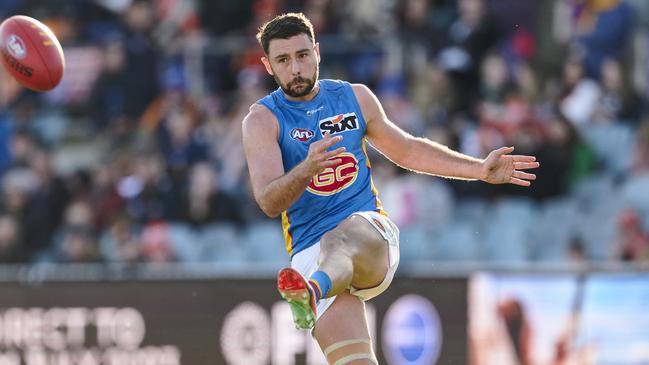 Adelaide and Gold Coast left-footer Rory Atkins will ‘add something’ to Port Adelaide’s depth across halfback and the wing, Power list boss Chris Davies says. Picture: Brett Hemmings / Getty Images