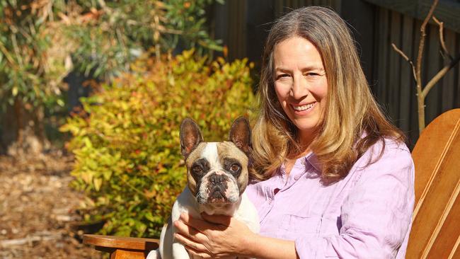 Torquay's Kim Hurley, pictured with Coco, was diagnosed with Stage 4 Malignant Follicular Lymphoma. Picture: Alison Wynd