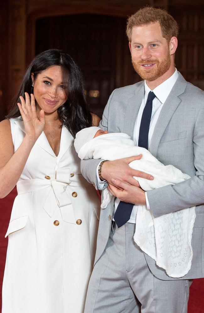 Meghan, Harry and Archie. Picture: Dominic Lipinski/Pool/AFP