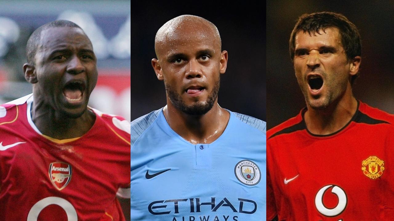 Epl News Premier League S Best Ever Captains Vincent Kompany Patrick Viera Roy Keane Steven