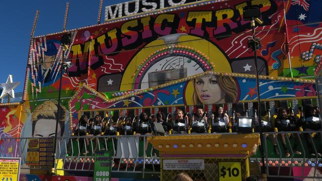 Crowds got around the multiple rides and game stands. Photo: Laura Hooper.