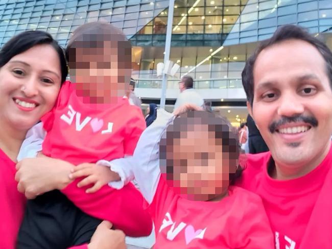 Anand Runwal and his 2-year-old daughter were killed by an oncoming train at Carlton Train Station in Sydney on Sunday. Picture: Facebook.