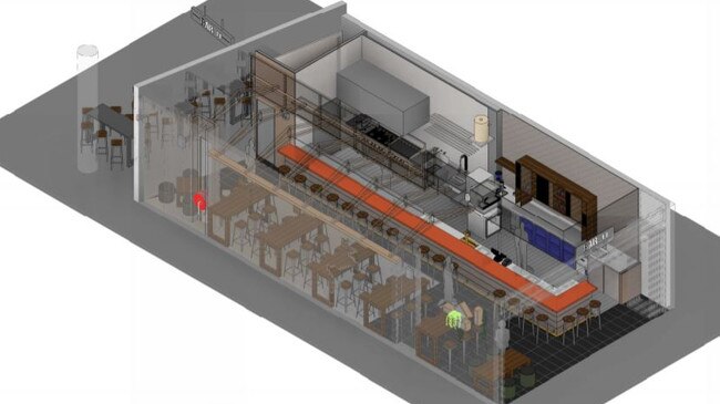 Artist impression of a bar proposed for Southport. Picture: Supplied by Gold Coast City Council