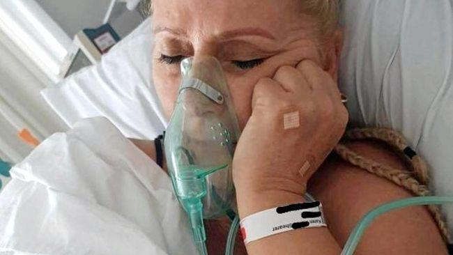 Sunshine Coast woman, Karen is stuck in a Bali hospital awaiting surgery after an accident on a swing where her "stomach made its way into her chest”.